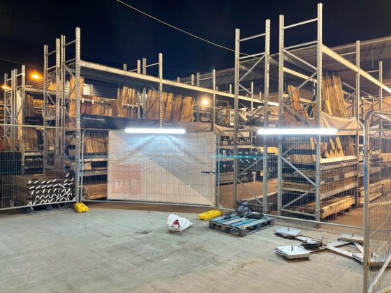 Electrician performing electrical installation services