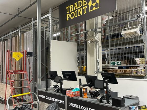 Electrician working on residential electrical system