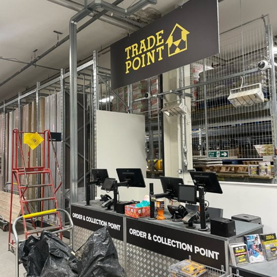 Electrician working on residential electrical system