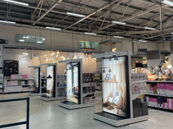 Electrician working on electrical panel installation