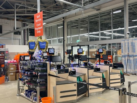 Professional electrician working on electrical installations