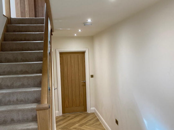 Newly built modern family house