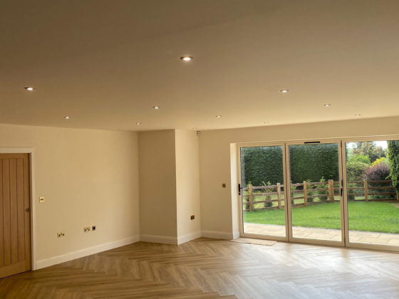 Newly constructed modern UK house