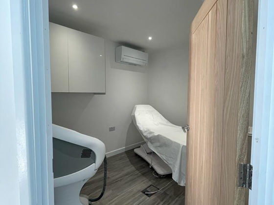 Aesthetics Clinic electrical installation treatment room