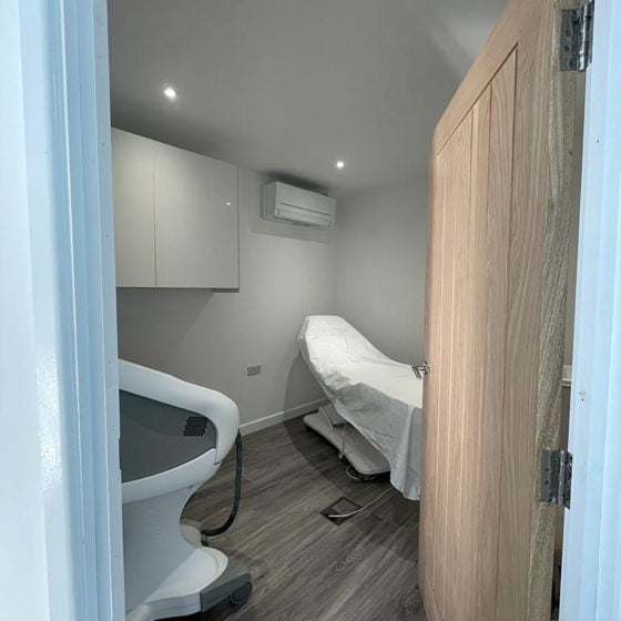 Aesthetics Clinic electrical installation treatment room