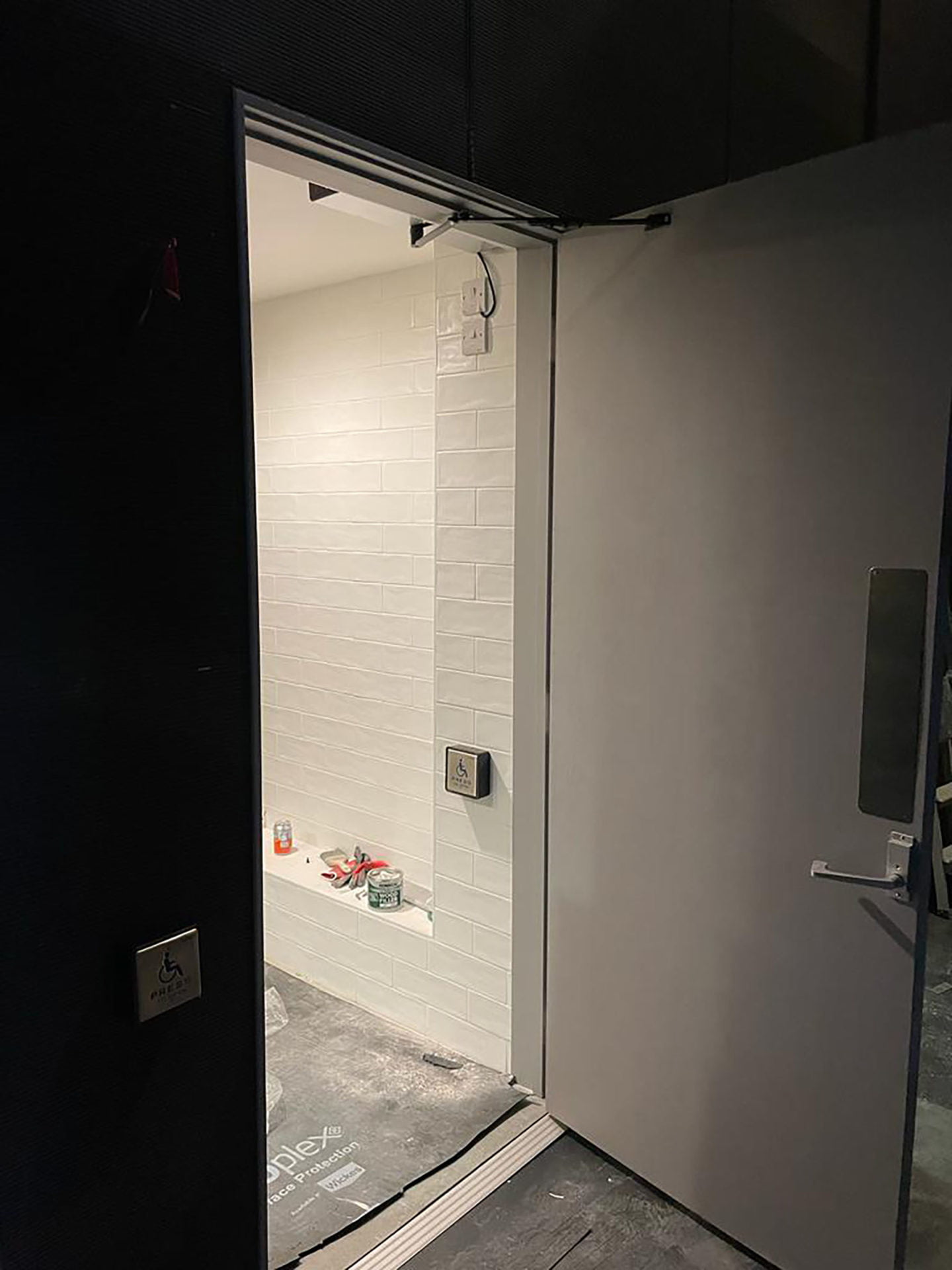 Freshly installed Power Assisted Door