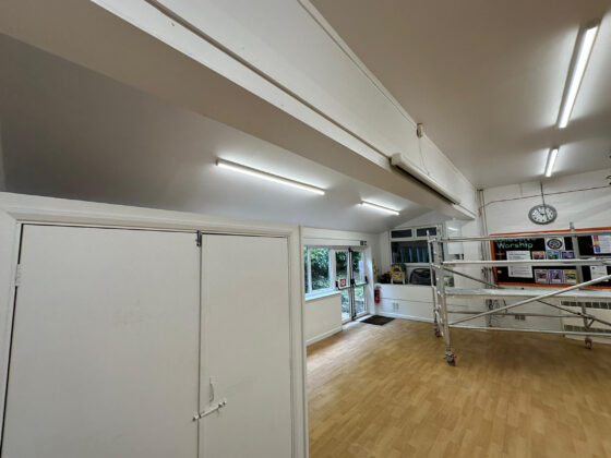 upgraded the existing lighting system to energy-efficient LED lighting, 3