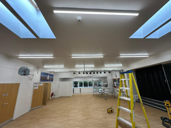 upgraded the existing lighting system to energy-efficient LED lighting,