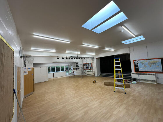 upgraded the existing lighting system to energy-efficient LED lighting, 5