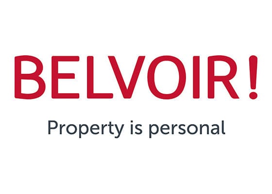 Belvoir logo with 'Property is Personal' slogan.