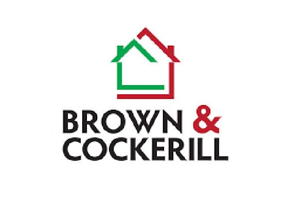 Brown & Cockerill logo with house graphic.