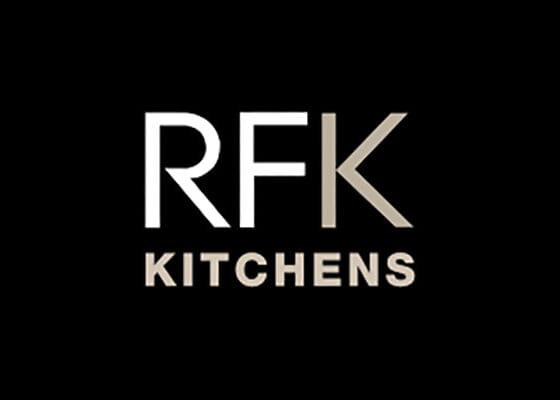 RFK Kitchens logo on black background