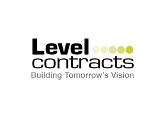 Level Contracts logo with slogan "Building Tomorrow's Vision.